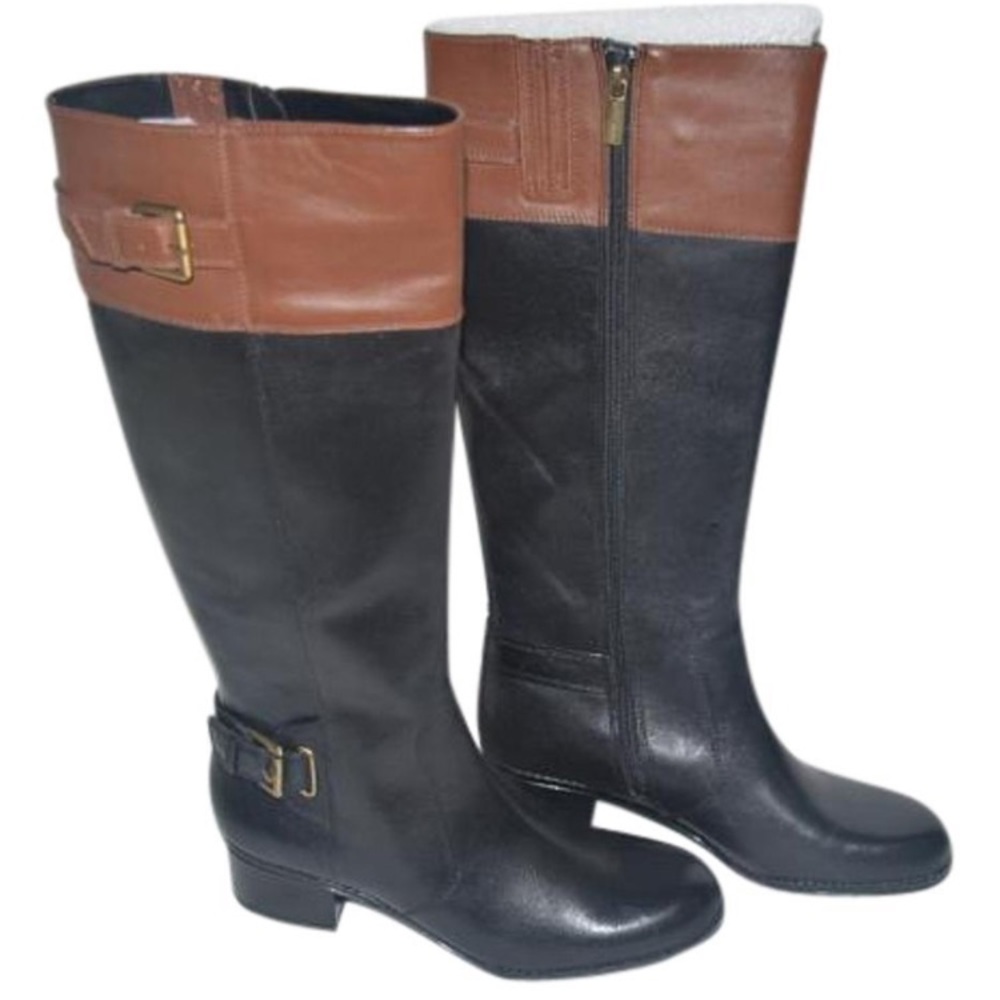 Bandolino Black and Brown riding boots - Picture 4 of 6